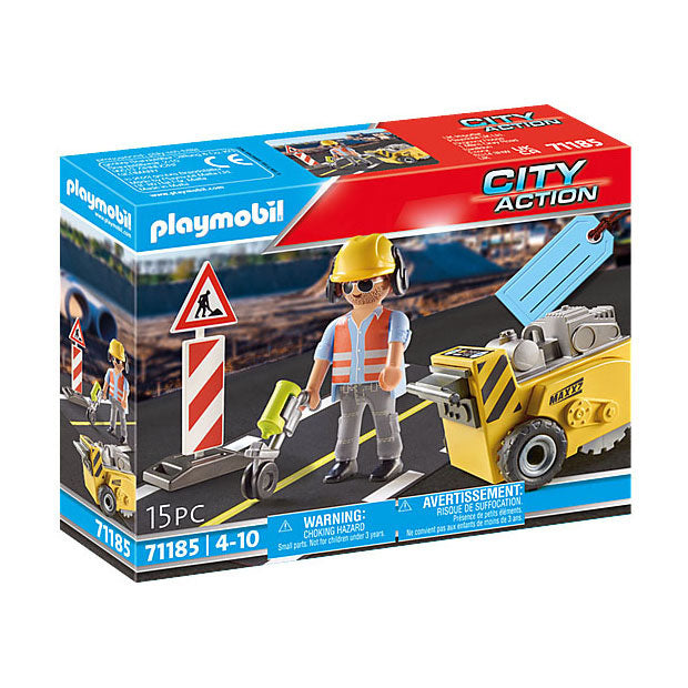 Load image into Gallery viewer, Playmobil City Action 71185 Bouwvakker met randensnijder
