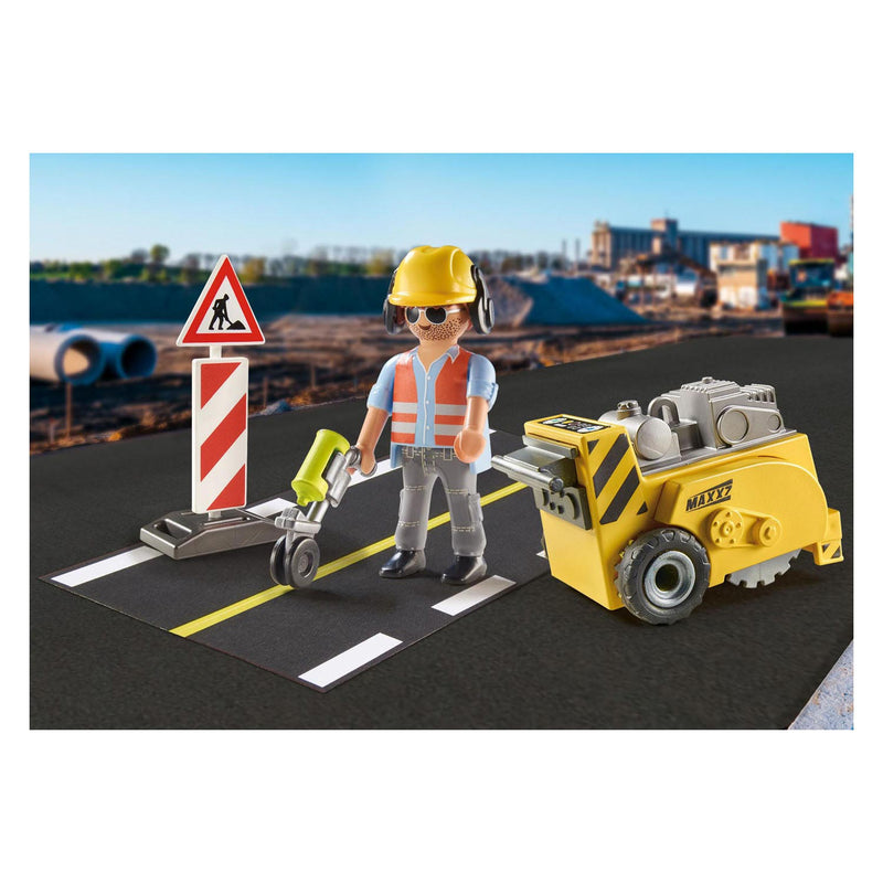 Load image into Gallery viewer, Playmobil City Action 71185 Bouwvakker met randensnijder
