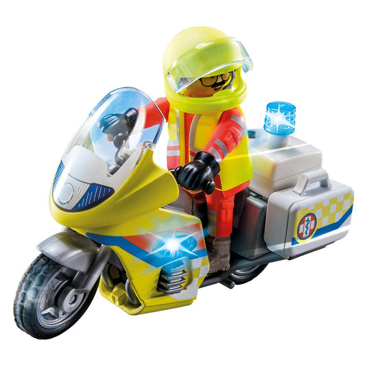 Playmobil city life noodmotorfiets met zwaailicht - 71205