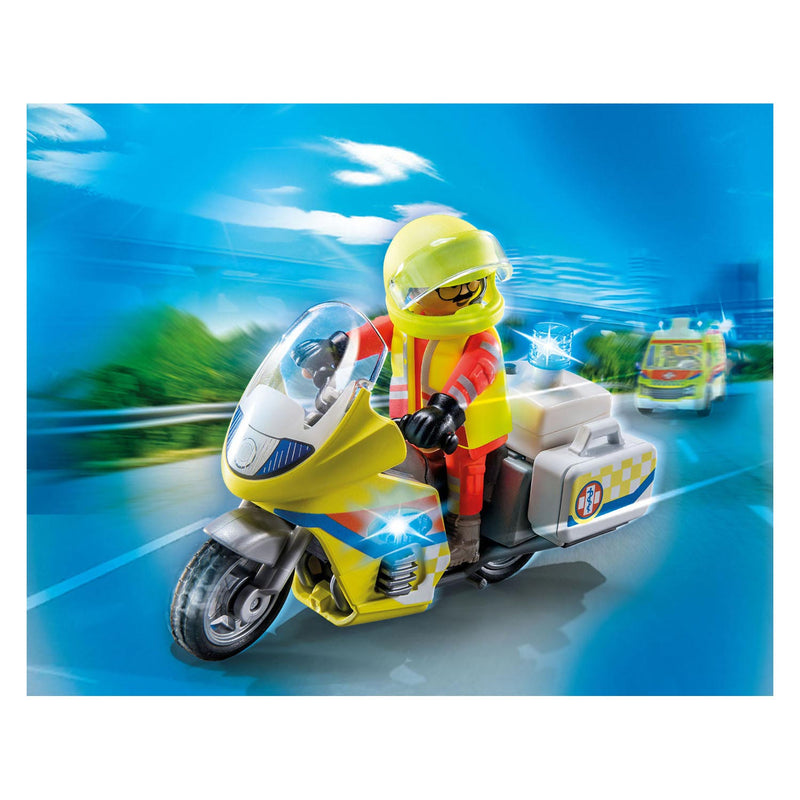ギャラリービューアに画像をロードする, Playmobil city life noodmotorfiets met zwaailicht - 71205
