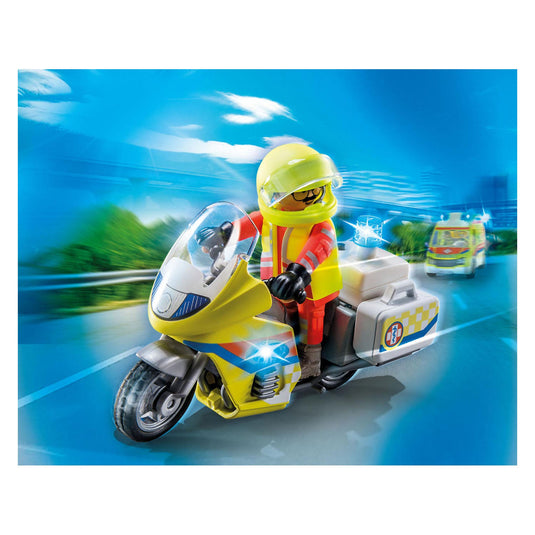 Playmobil city life noodmotorfiets met zwaailicht - 71205