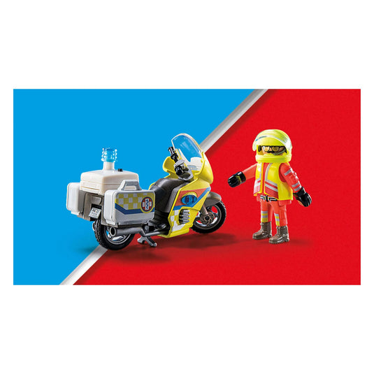 Playmobil city life noodmotorfiets met zwaailicht - 71205