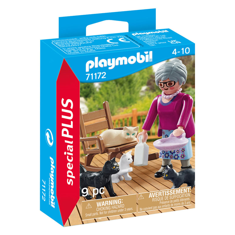 Load image into Gallery viewer, Playmobil Specials Oma met Katten 71172

