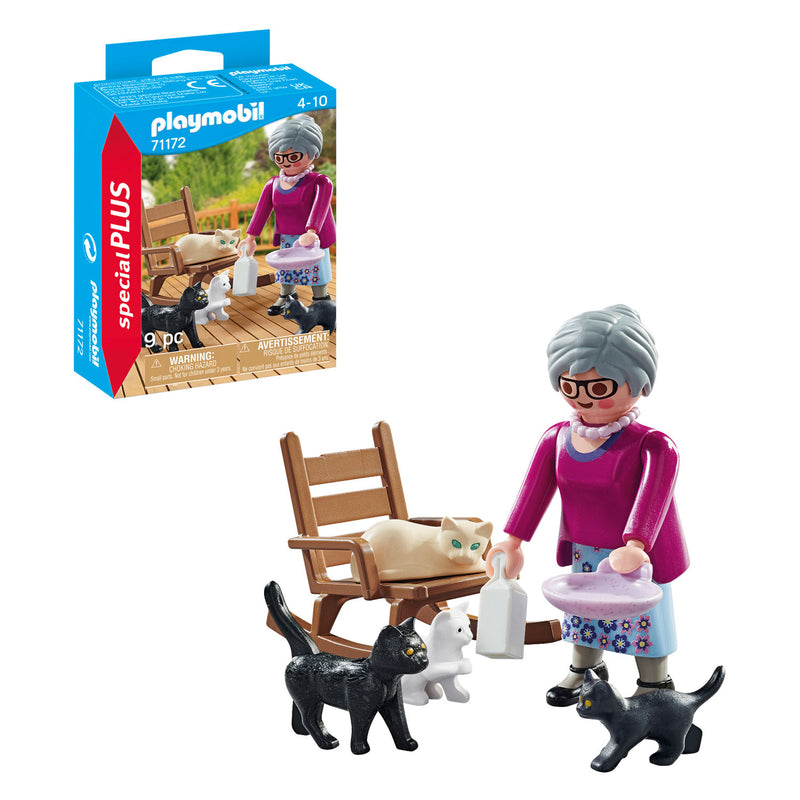 Load image into Gallery viewer, Playmobil Specials Oma met Katten 71172
