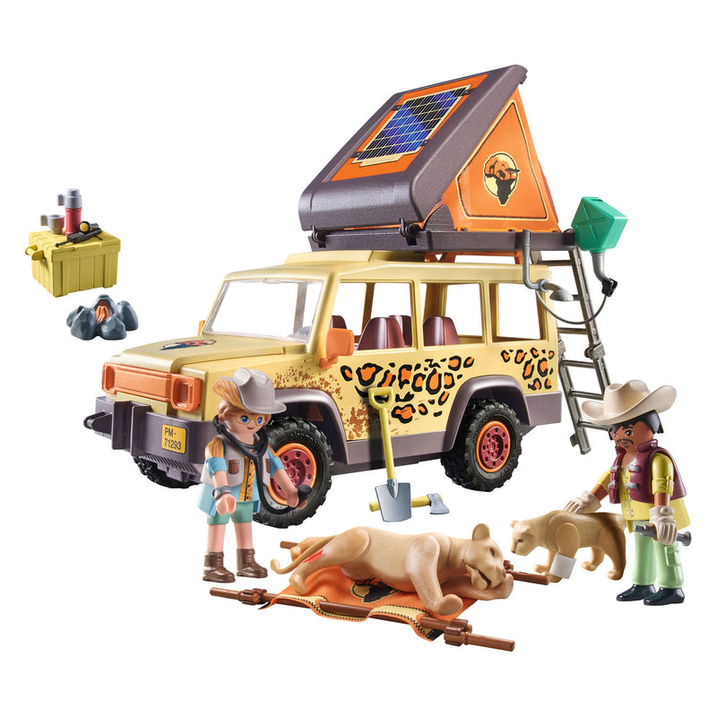 Load image into Gallery viewer, Playmobil Wiltopia met de Terreinwagen bij de Leeuwen 7129
