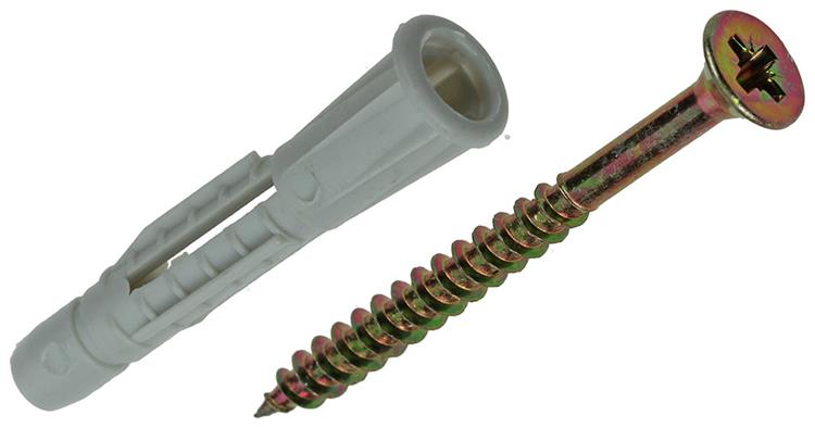 Afbeelding laden in galerijviewer, Mack 1017903 - universeelplug + schroef polyeth12 st 6mm 4,0x45mm | 5 stuks
