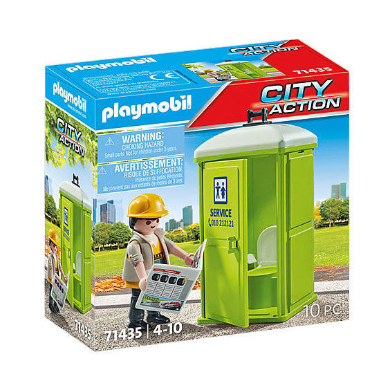 Load image into Gallery viewer, Playmobil city action mobiel toilet 71435
