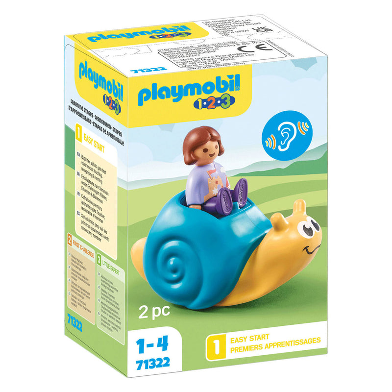 Load image into Gallery viewer, Playmobil 1.2.3. Schommelende Slak 71322
