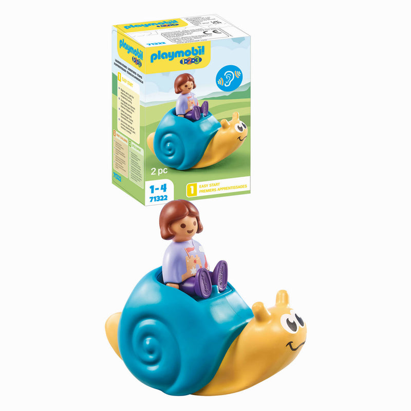 Load image into Gallery viewer, Playmobil 1.2.3. Schommelende Slak 71322
