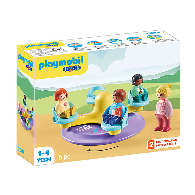 Load image into Gallery viewer, Playmobil 1.2.3. Kindercarrousel 71324
