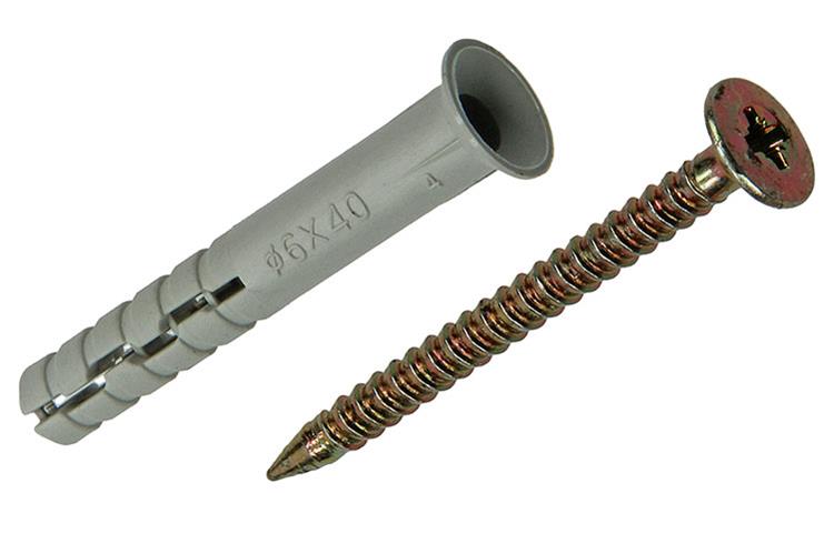 Afbeelding laden in galerijviewer, Mack 1017907 - nylon nagelplug polyamide 12 st 6 x 40 mm | 5 stuks
