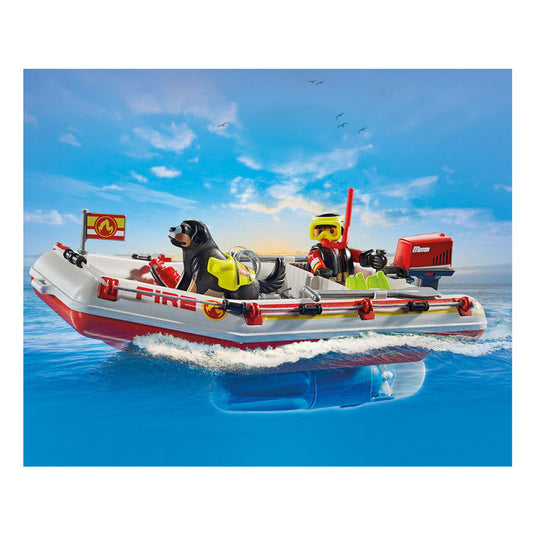 Playmobil action heroes brandweerboot met waterscooter - 71464