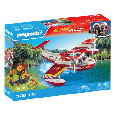 Playmobil action heroes brandweervliegtuig met blusfunctie - 71463