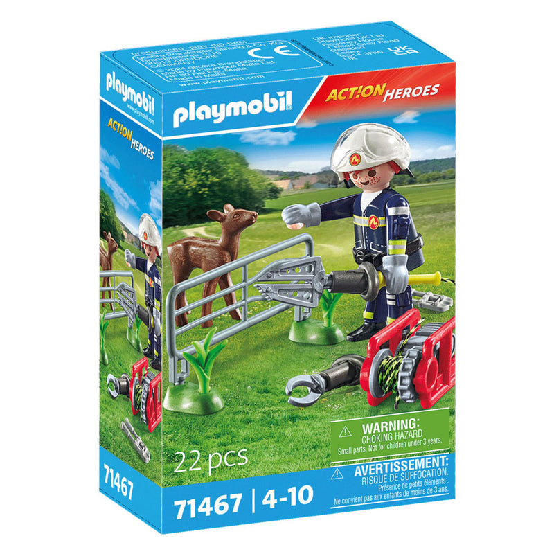 Load image into Gallery viewer, Playmobil action heroes dierenbescherming brandweer - 71467
