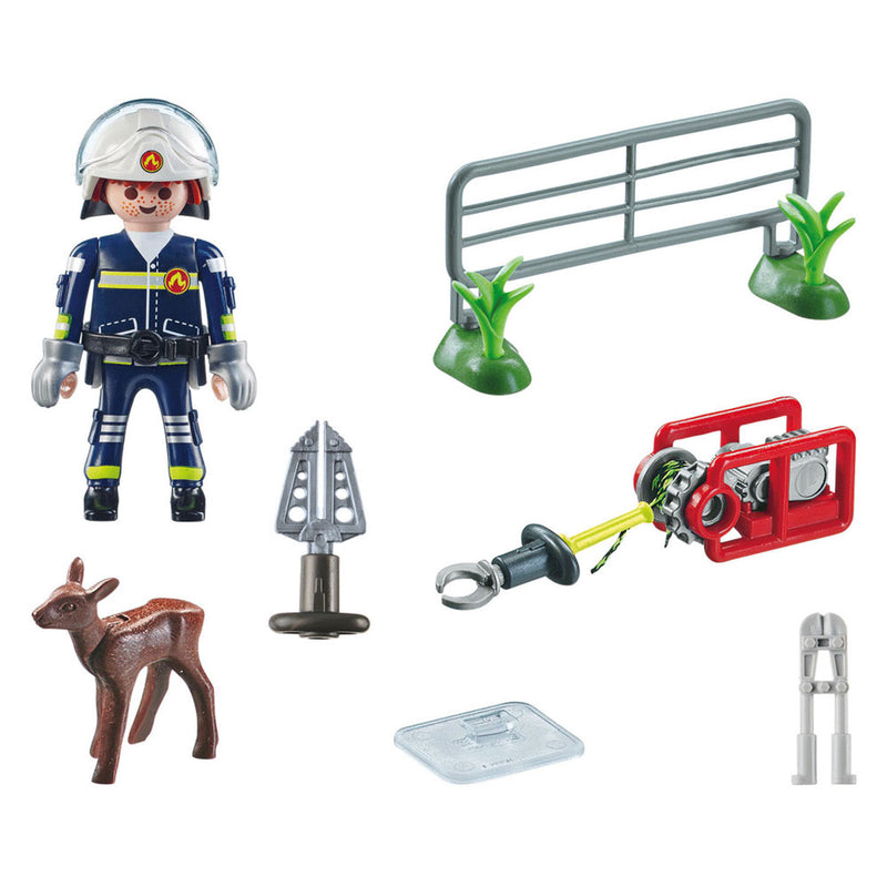 Afbeelding laden in galerijviewer, Playmobil action heroes dierenbescherming brandweer - 71467
