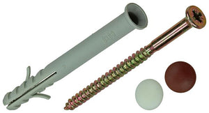 Mack 1017913 - kozijnplug met schroef polyamide 12 st 8 x 80 mm | 5 stuks