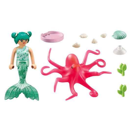 Playmobil princess magic zeemeermin met van kleur veranderende octopus - 71503