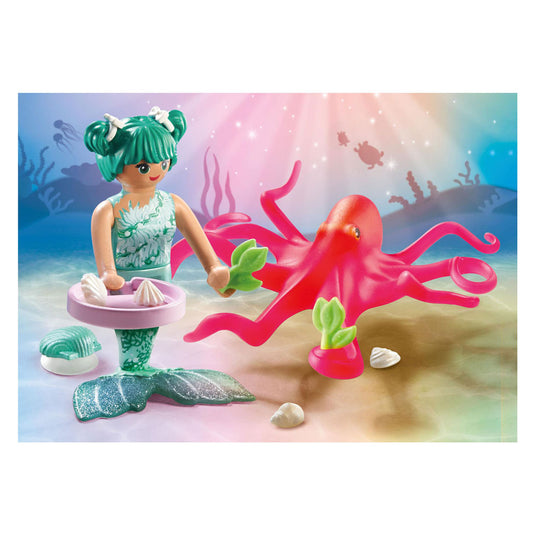 Playmobil princess magic zeemeermin met van kleur veranderende octopus - 71503
