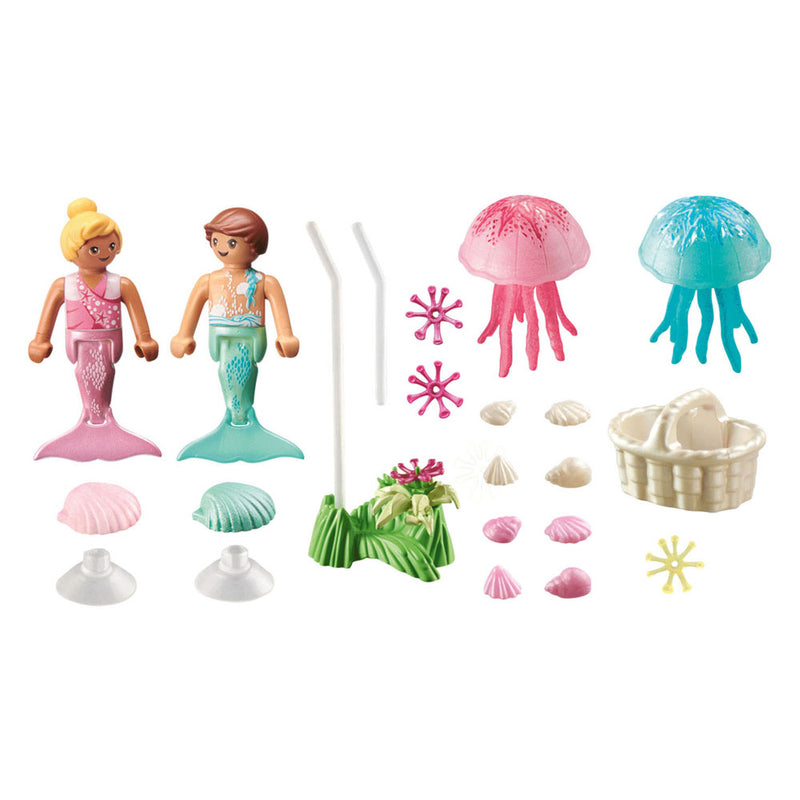Afbeelding laden in galerijviewer, Playmobil princess magic zeemeerminkinderen met kwallen - 71504
