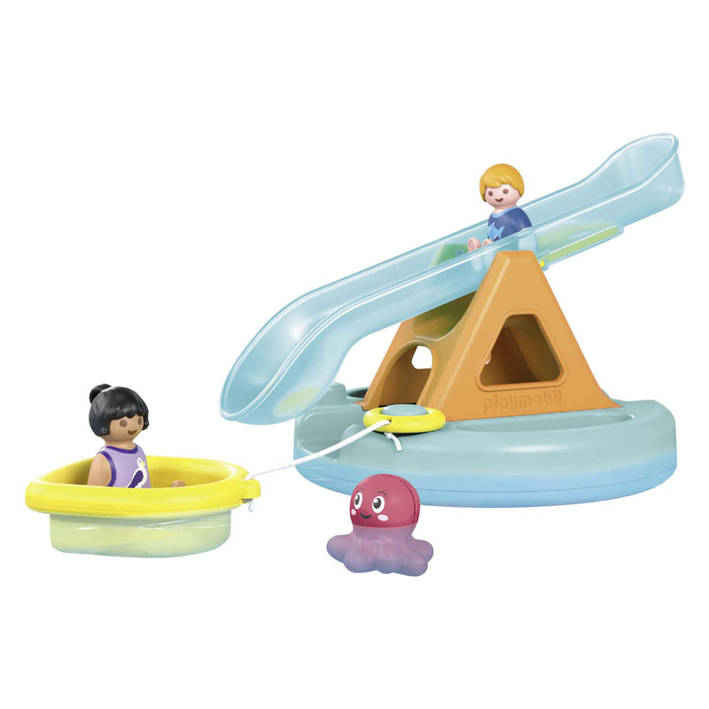 ギャラリービューアに画像をロードする, Playmobil junior zwemeiland met waterglijbaan - 71687
