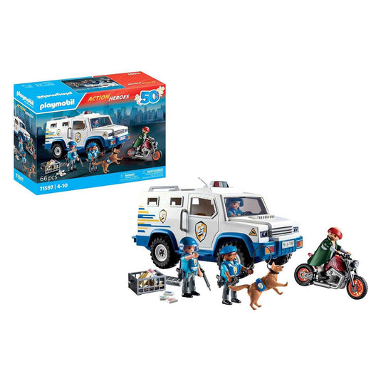 Playmobil action heroes geldtransporteur