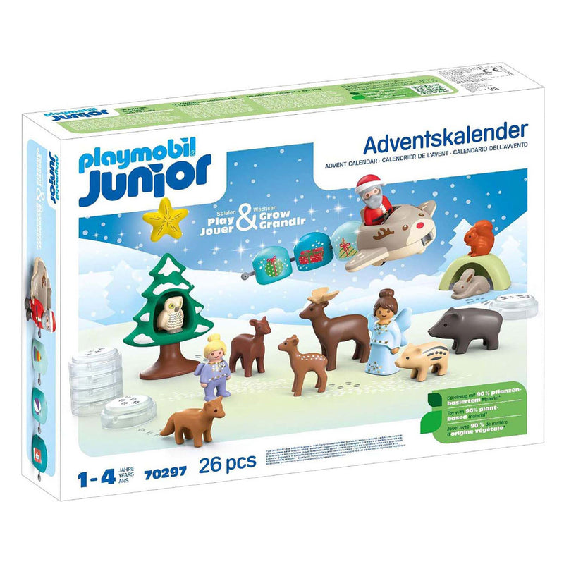 Load image into Gallery viewer, Playmobil Junior Adventskalender Witte Kerst 70297
