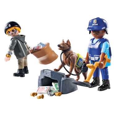 Playmobil action heroes politiehond met boef - 71731