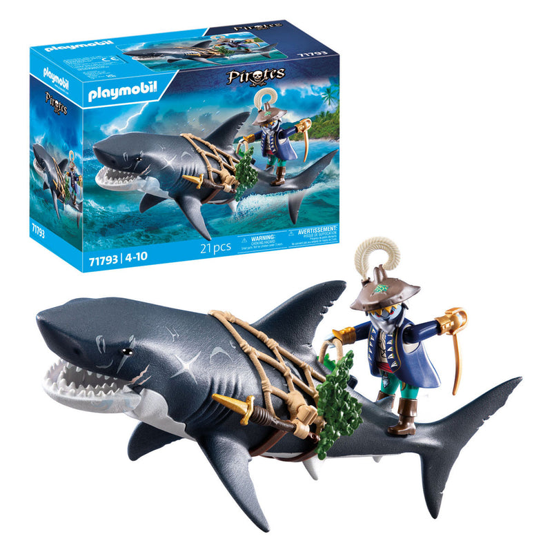Afbeelding laden in galerijviewer, Playmobil pirates reuzenhaai met piraat - 71793
