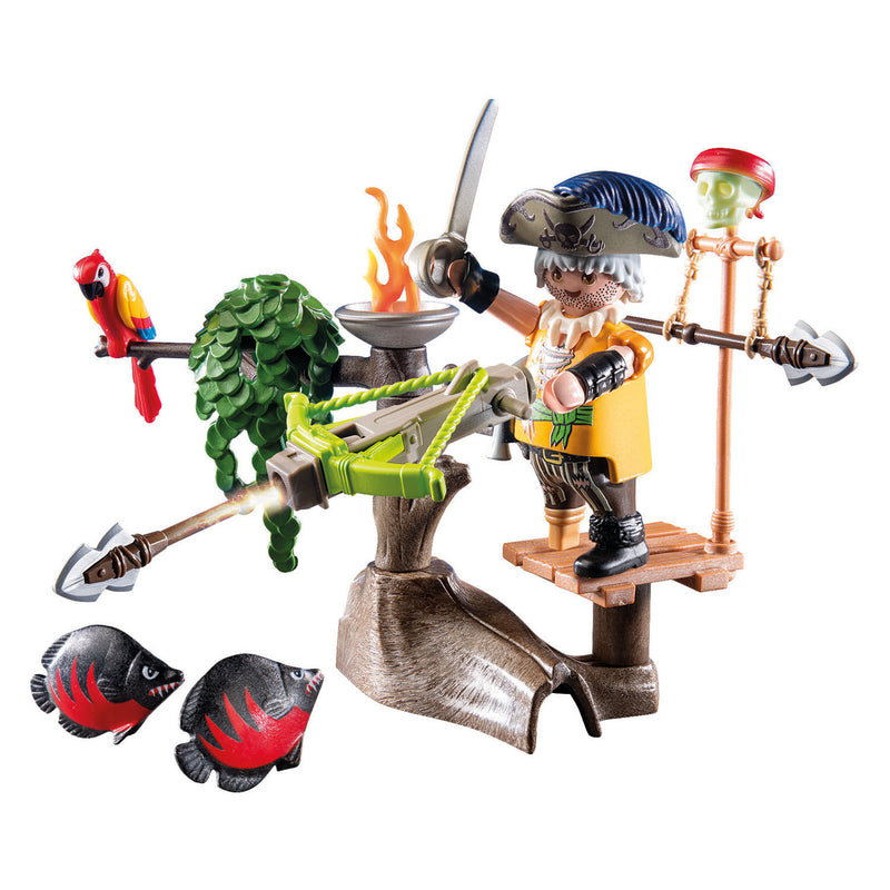 Afbeelding laden in galerijviewer, Playmobil pirates piraat met ballista - 71795
