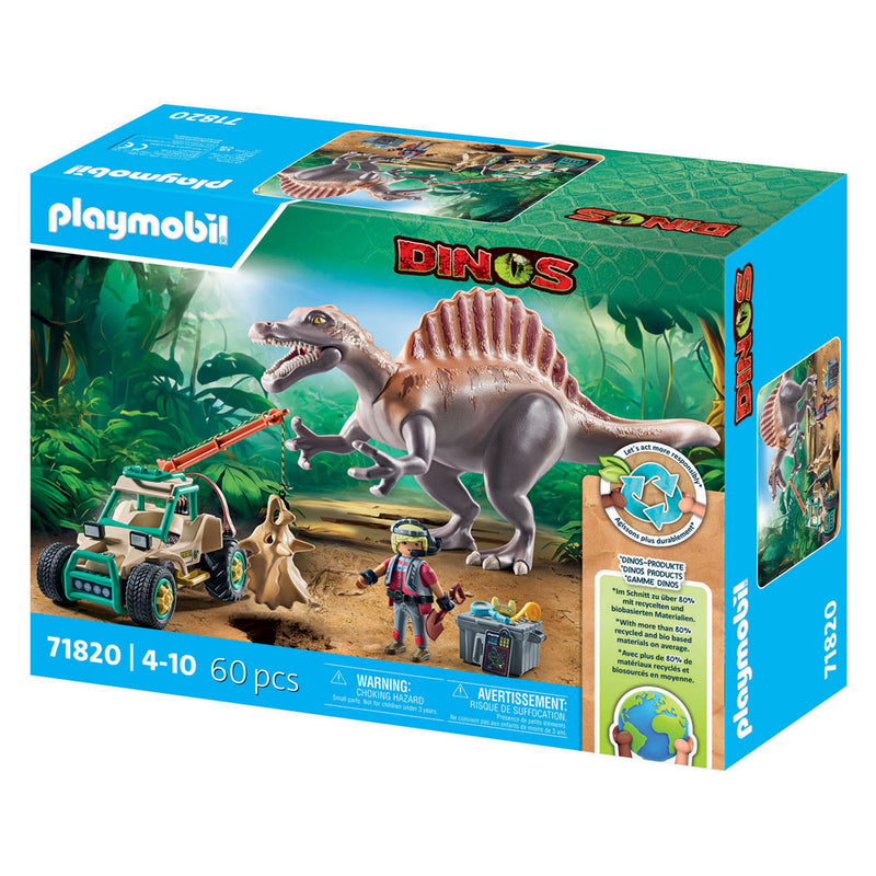 Afbeelding laden in galerijviewer, Playmobil dinos spinosaurus aanval - 71820
