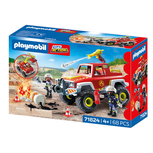 Playmobil action heroes brandweerwagen - 71824