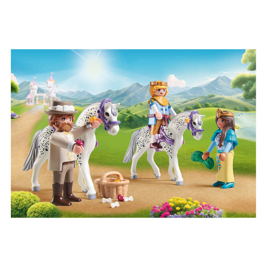 Playmobil princess magic koetsrit met prins en prinses - 71846