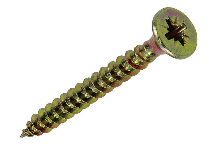 Afbeelding laden in galerijviewer, Mack 1017987 - spaanplaatschroef vz kop geelverz. 27st 5,0 x 45 mm | 5 stuks
