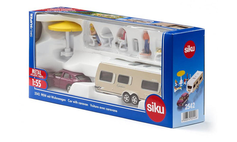 Load image into Gallery viewer, Siku 2542 personenauto met caravan
