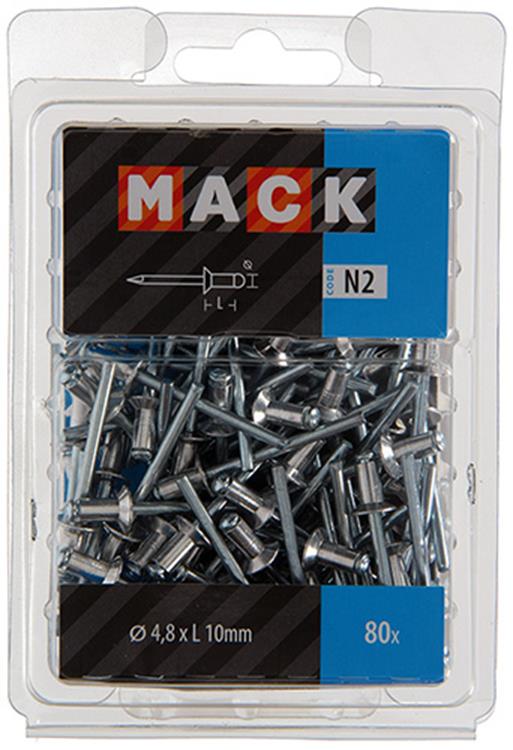 Afbeelding laden in galerijviewer, Mack 1020317 - 80 blindnieten alu 4,8x10mm | 5 stuks
