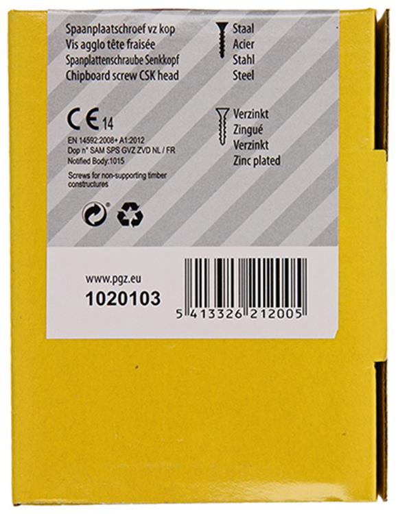 Afbeelding laden in galerijviewer, Mack 1020103 - spaanplaatschroef vz kop geel vz 200 st 4,5 x 35 mm | 5 stuks
