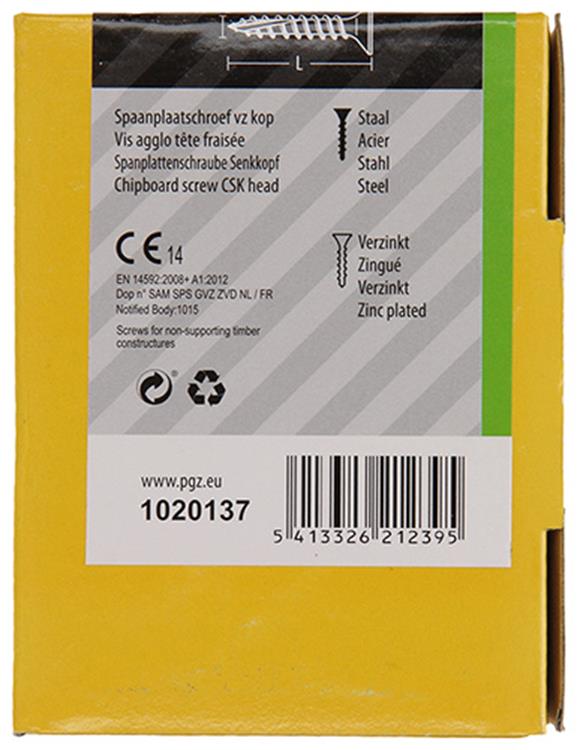 Afbeelding laden in galerijviewer, Mack 1020137 - spaanplaatschroef vz kp-zelfb.gvz 200st 4,0 x 30 mm | 5 stuks
