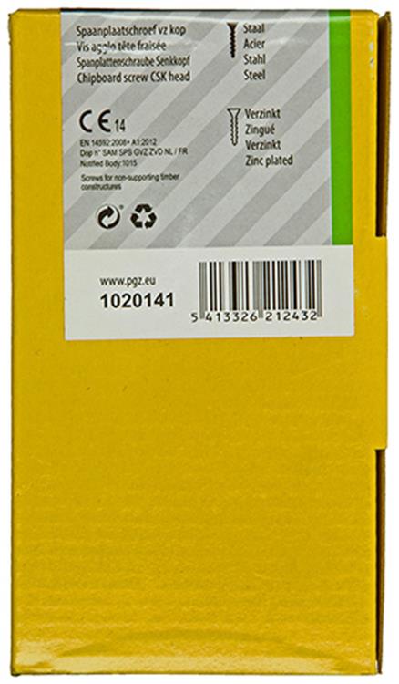 Afbeelding laden in galerijviewer, Mack 1020141 - spaanplaatschroef vz kp-zelfb.gvz 200st 4,0 x 50 mm | 3 stuks
