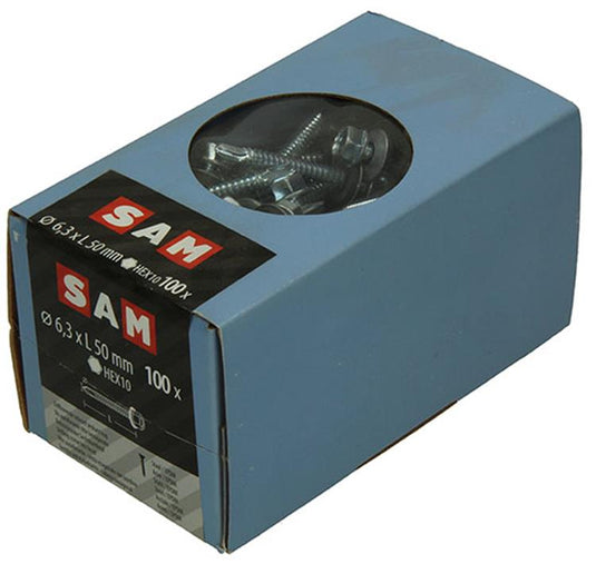 Mack 1020188 - zelfbor.schroef zeskt kop epdm-vz 100st 6,3 x 50 mm | 2 stuks