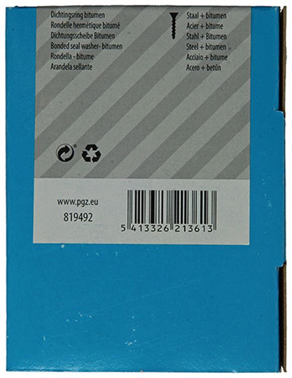 Laden Sie das Bild in Galerie -Viewer, Mack 1020225 - dichtingsring bitumen verzinkt100 st 8,0 x 30 mm | 5 stuks

