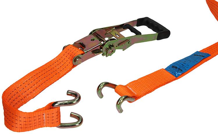 Afbeelding laden in galerijviewer, Mack 1023393 - spangordel pe, ratelspanner 2d50mm-8m max4000kg 2 klauwhaken | 5 stuks
