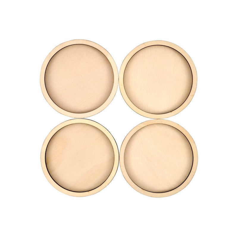Load image into Gallery viewer, Mod podge • round coasters plywood 4pcs
