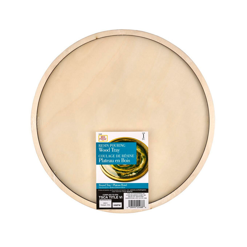 Load image into Gallery viewer, Mod podge • round tray plywood
