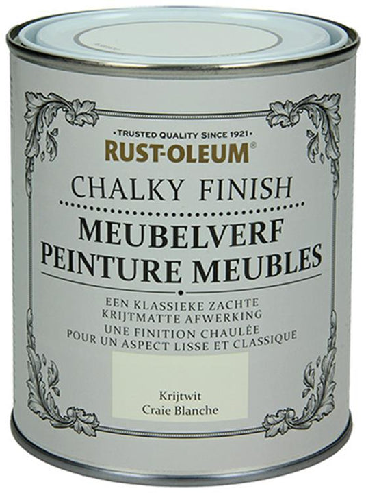 Rust-oleum 1050946 - meubelverf krijtwit 750 ml | 1 stuks