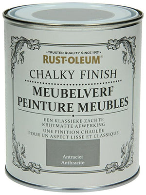 Rust-oleum 1050968 - meubelverf antraciet 750 ml | 1 stuks