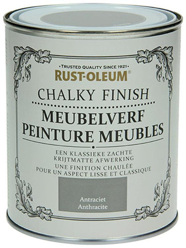 Rust-oleum 1050968 - meubelverf antraciet 750 ml | 1 stuks