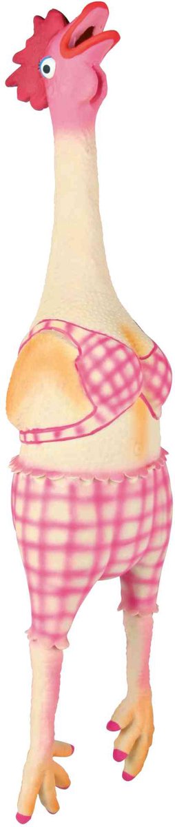 Trixie latex polyestervlies kip in bikini met dierengeluid 48 cm