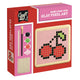 Cherry klei tegel pixel set | 4 stuks