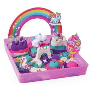 Load image into Gallery viewer, Spinmaster kinetic sand unicorn kingdom playset
