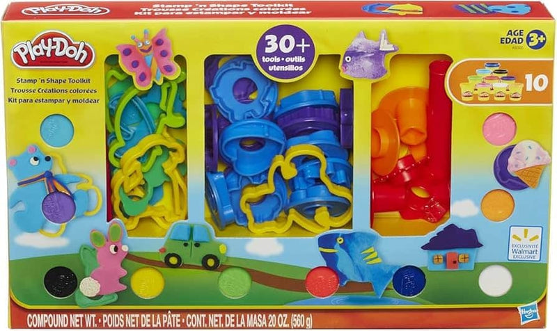 Load image into Gallery viewer, Hasbro play-doh toolkit met +30 onderdelen 10 kleipotjes
